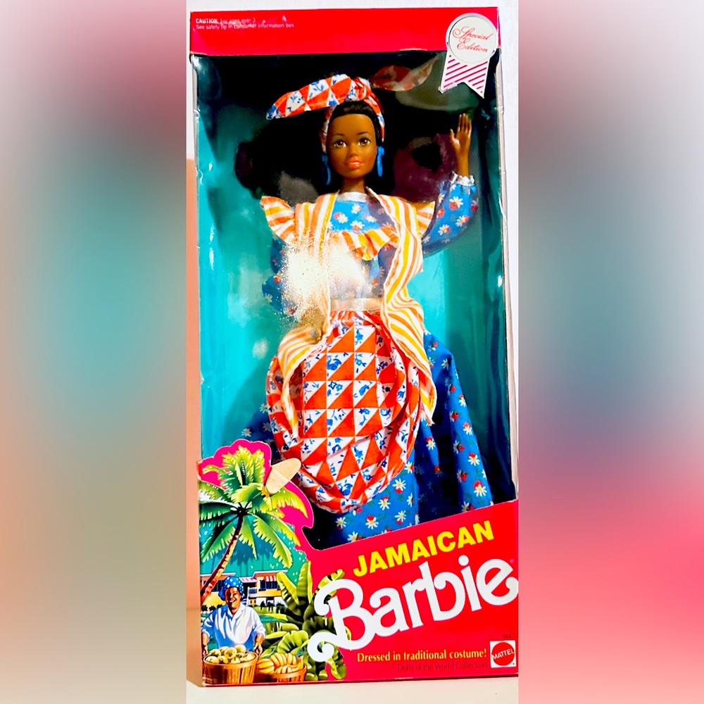 VINTAGE 1991 MATTEL JAMAICAN BARBIE DOLL OF THE WORLD ORIGINAL BOX NEW #4647.